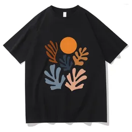 Women's T Shirts Famous French Painter Hhenri Mmatisse Tshirts WOMEN Color Block Cotton High Quality T-shirts Fashion Slight Strech