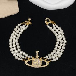 Top Fashion Pearl Beaded Necklaces For Woman Necklace Luxury Designer Necklace Gift Chain Jewellery Supply