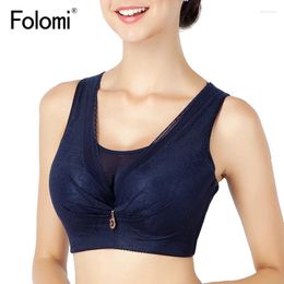 Bras Folomi Women Sexy Lace Bra Push Up Soft Wireless Plus Size Brassiere Full Cup Female Lingerie