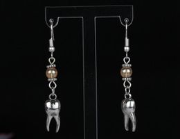 50 Paar Vintage Zähne Glas Charms 925 Sterling Silber DropDangle Ohrringe für Mädchen Frau Kleid Marke DIY Schmuck M26506748691