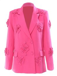 DEAT модный женский пиджак с зубчатым воротником, свободные однобортные однобортные пиджаки с длинными рукавами, лето 2024 17A8418 240129