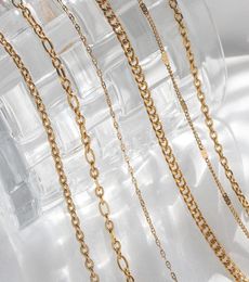 Selecting Our Favourite Chain Tarnish Thin Delicate Link Flower Coin Layer Necklace Gold Plated Stainless Steel Chains6206036