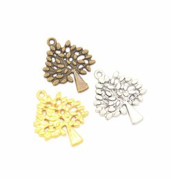 Bulk 200pcslot Jewellery Making Supply Charms Findings Tree Of Life Charms Pendant For Craft 3024mm6475299