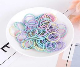 100PcsSet Children Girls Hair Bands Candy Colour Hair Ties Colourful Basic Simple Rubber Band Elastic Scrunchies Hair Accessories4542735