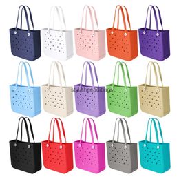 Totes Hot Selling Rubber Beach Bag Waterproof Sandproof Outdoor Tote Bag Portable Travel Bag Outdoor Shopping Carrying Bags HandbagH24219