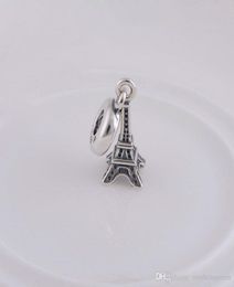 Eiffel tower chrams Jewelry Findings Components Charms beads pendants S925 sterling silver fits for style bracelets ale086H96085721