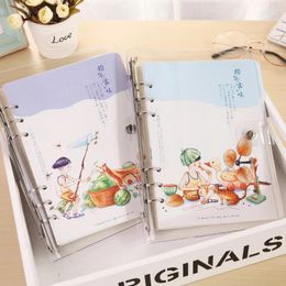 Fromthenon Minimalist Transparent PP Cover 6 Holes Loose Leaf Planner A5A6 Journal And Notebooks Chinese Style Stationery Set