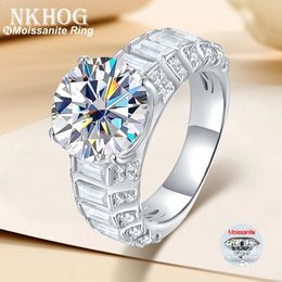 NKHOG 3 Options Ring 925 Silver Plated 18K Gold Sparkling Big Diamond Rings Jewellery Women Gifts With GRA Certificate 240125