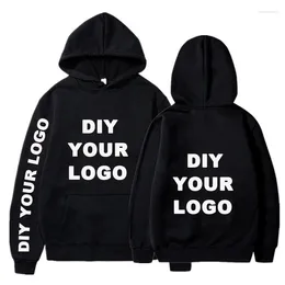 Men's Hoodies Custom Mens Logo Text Po Print Wholesale Diy Sweatshirt Unisex High Quality Streetwear Fleece Hoodie Top Drop