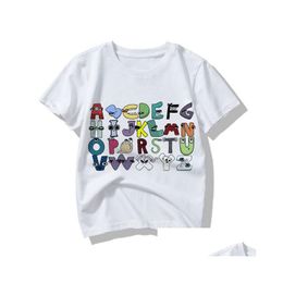 Polos S Summer Fashion Childrens Alphabet Lore Harajuku Tshirt Boys Shirt Girls Clothes Print Cartoon Shirts Kids 230512 Drop Delivery Dht90