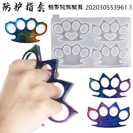 Diy Gutta Percha Epoxy Resin Finger Tiger Silicone Ring Set Mirror Mold Ruihe 6D0V