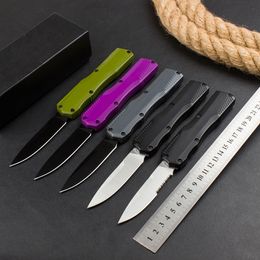 1Pcs New KS 9000 AUTO Tactical Knife D2 Black/Stone Wash Blade CNC Zn-al Alloy Handle Outdoor Camping Hiking EDC Pocket Knives with Retail Box