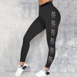 Women's Leggings Women Print Tights Control Yoga Sport For High Womens Workout Pack