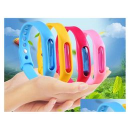 Pest Control 20Pcs Anti Mosquito Insect Bugs Repellent Repeller Wrist Band Bracelet Wristband Protection Deet Nontoxic Safe Drop Del Dh2Su