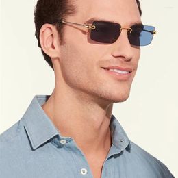 Sunglasses Light Delicate Pure Alloy Material Comfortable Men Women Shading UV Protection Elegant Personality Punk Retro