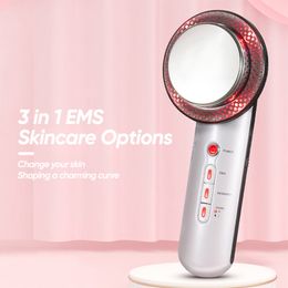 3 in 1 Handheld EMS Facial Sliming Massage Machine Ultrasound Body Massager Slim Device For Home Use