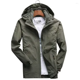 Men's Jackets Military Tactics Bomber Jacket Men Windbreaker Windproof Waterproof Plus Size Outdoor Zipper Multi Pockets Clothing Hooded