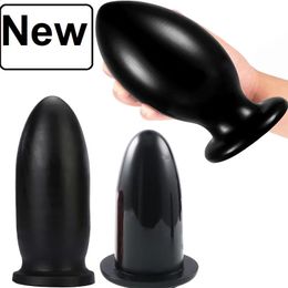 Black Huge Anal Plug Big Butt Anus Enhancer Dildo Sex Toys For Women Men Masturbators Dilator Bead Shop 240202