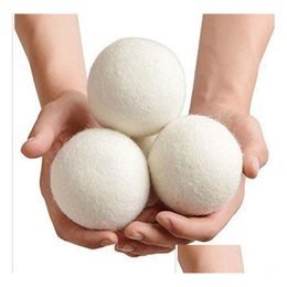 Other Laundry Products 100 Natural Wool Dryer Balls Premium Reusable Fabric Softener Static Reduces Helps Dry Clothes In Quicker Dro Dhfyh