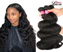 Charmingqueen Brazilian Body Wave virgin hair Brazilian Hair Weave Bundles 100 Human Hair 3 and 4 Bundles 828inch Natural Color8349805