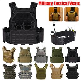 600D Military Vest Airsoft Tactical Vest Camouflage Plate Vest Hunting Vest Army Combat Pouch Paintball Military Vest 240118