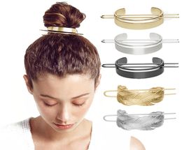 Alloy Round Top Pins Minimalist Bun Holder Cage Stick Girl Accessories Hair Jewelry5363416