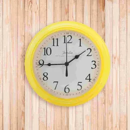 Wall Clocks 9 Inch Clock Digital Operated Decorate Plastic Office Ornament