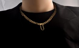 exaggerated necklaces bathing nonfading clavicle chain hip hop sweater personality heavy industry link topquality whole desi1304000