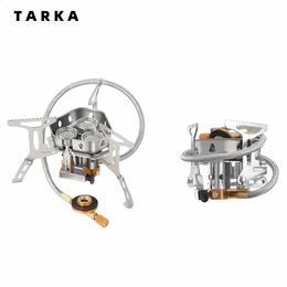 TARKA 5800W Tourist Trips Camping Portable Gas Stove Outdoor Gas Hiking Tourism Survival Cookware Accessories 240118