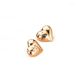 Stud Earrings Fashion Crystal 3D Heart Love Valentine's Day For Women