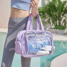 Totes PVC Transparent Fitness Training Bag Large Capacity and Luggage Ligtweigt Waterproof Clear Tote andbags for CampingH24218