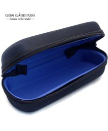 New Fashion Eyewear Glasses Cases Bags Portable Sunglasses Pouch Zipper Eyeglasses Hard Black Small Sunglasses Case0051811923