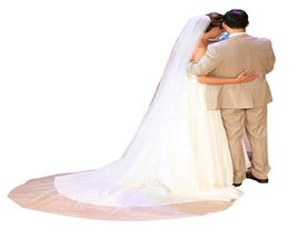 Wedding Veil Cathedral Bridal Veils Long for Bride Cheap 2m 3m White Beige Ivory Champagne3940659