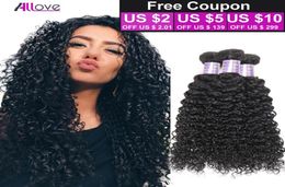 Malaysian Curly Hair Afro Kinky Curly Hair 3 Bundles Lot 8A Unprocessed Malaysian Kinky Curly Brazilian Human Hair Extensions3013731