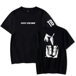 Tate McRae Think Later Short Sleeve Tee Album Tour Merch Women Men Fashion Casual T-shirts Harajuku Tops