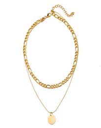 Vintage Necklace on Neck Gold Chain Women039s Jewelry Layered Accessories for Girls Clothing Aesthetic Gifts Fashion Pendant 525803200