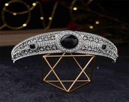 Gorgeous Black Crown Tiara de Noiva Meghan Markle Wedding Hair Accessories Women Jewelry Bridal and Tiaras 2107072989621