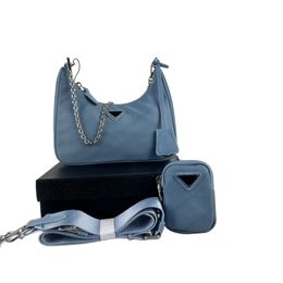 Outdoors designer shoulder bag women fallow baguette bags luxurys handbag fashion Nylon tote chain clutch cross body bags armpit sutra messenger bag purse