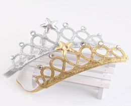 Baby Girl Hair Headband Princess Tiara Headbands Baby Girl Crown Headwear Flowergirl Headband Hair Accessory 10pcslot2377579