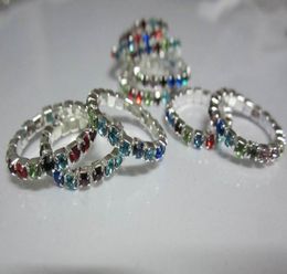 Rhinestone Toe Ring 12colors stones mixed blingbling foot jewelry2910963