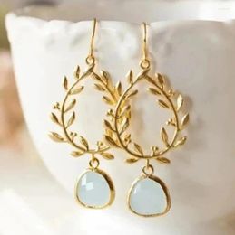 Dangle Earrings Creative Personal Leaf Hollow For Women Party Birthday Fashion Jewellery 2024