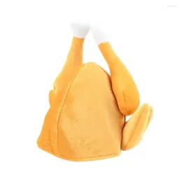 Berets Adults Funny Party Thanksgiving Day Festival Costume Turkey Hat Caps