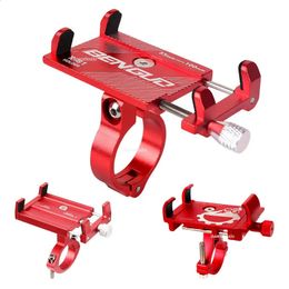 Bicycle Scooter Aluminum Alloy Mobile Phone Holder Mountain Bike Bracket Cell Phone Stand Cycling Accessories 240126
