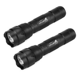 2 Pack WF-502B XM-L2 T6 XP-V6 LED 18650 Hunting Camping Portable Bright Light Waterproof Flashlight Tactical Military 240119