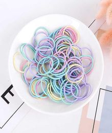 100PcsSet Children Girls Hair Bands Candy Color Hair Ties Colorful Basic Simple Rubber Band Elastic Scrunchies Hair Accessories8770398