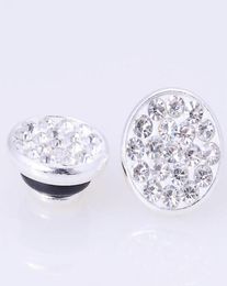 925 Silver Plating Fimo Clay With Micro Pave CZ Pave Crystal JewelPops For Diy Charm Kameleon Jewelry Making14936179412635