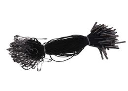 1000 pcs black hang tag string with black pear shaped safety pin 105cm good for hang garment tags2597013