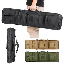 Tactical Rifle Case Airsoft Paintball Sniper Cs Game Shooting Hunting Range Gun Bag Military War Games Backpack 240127