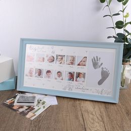 Hand and Foot Print Picture Frame born Commemorative 12 Month Old Baby Growth 240125