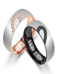 2021 couple rings European and American new half peach mood I LOVE YOU9966141